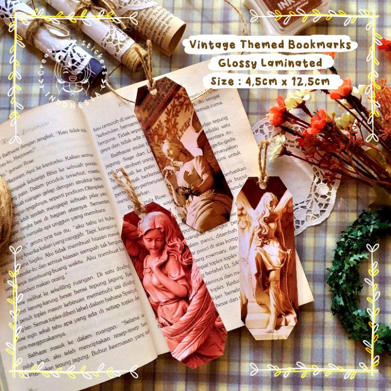 

[creckers.id] Pembatas Buku Vintage Themed Bookmarks Murah Aesthetic