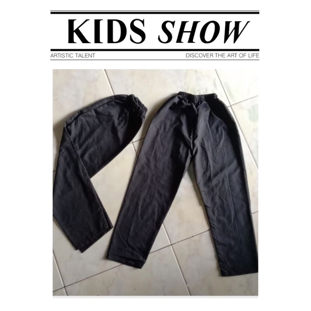 CELANA PANJANG HITAM ANAK ukuran 4-10 thun