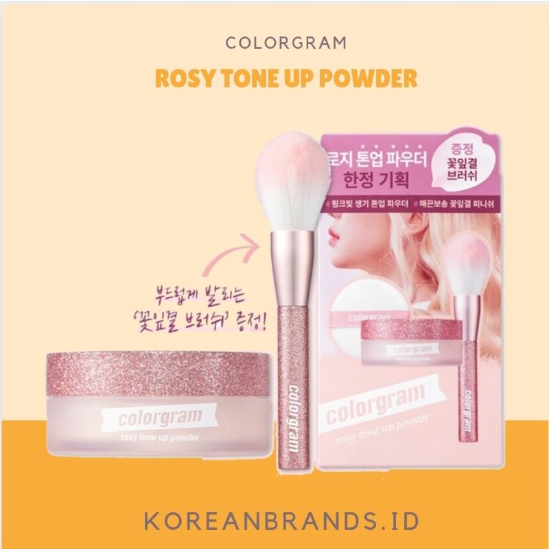 [Ready Stock] Colorgram Rosy Tone Up Powder + FREE BRUSH
