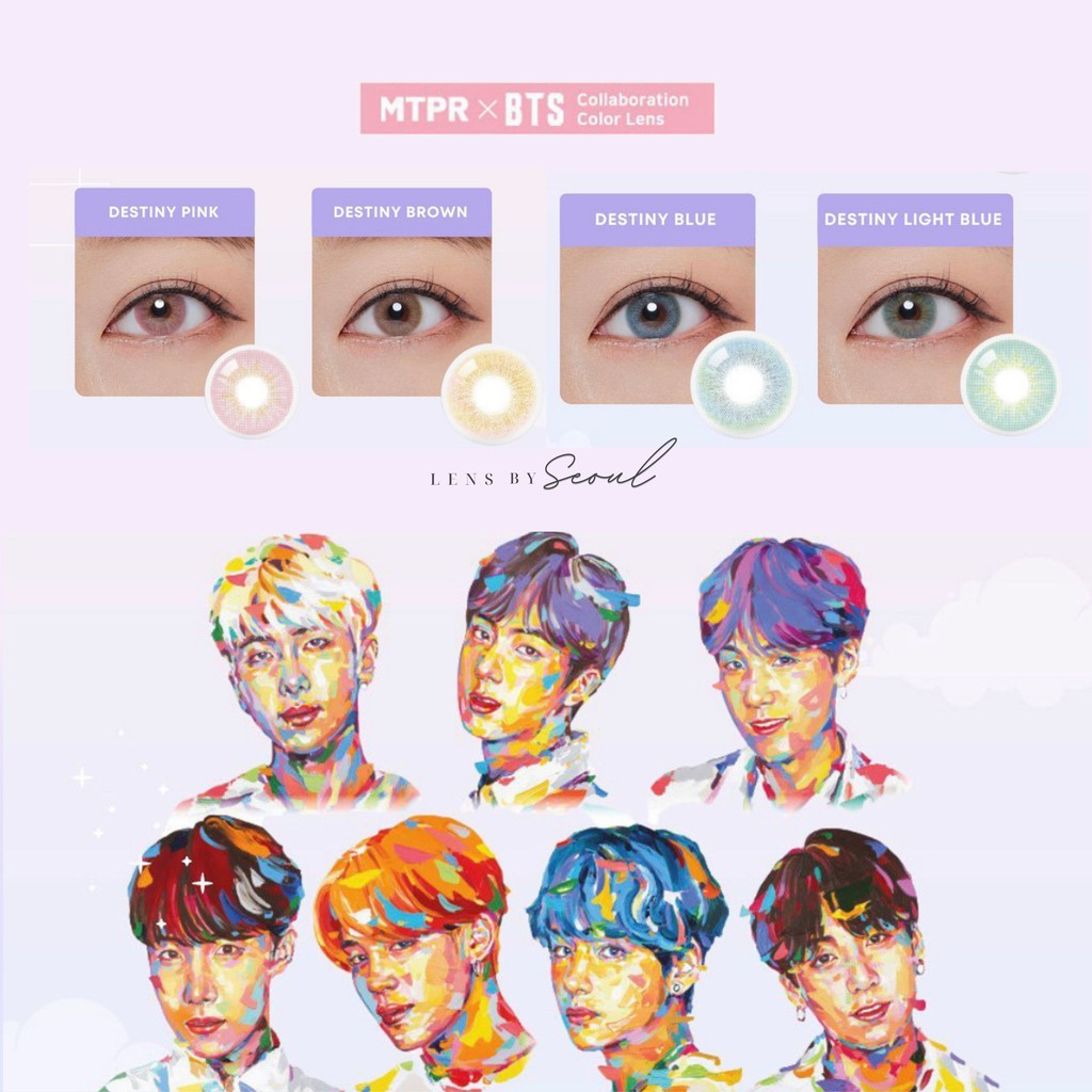 LENSBYSEOUL BTS x MTPR (DNA Series) Official Korean Contact Soft Lens