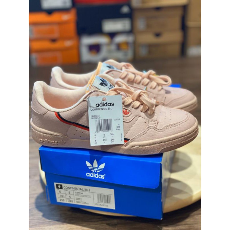 adidas continental 80 peach