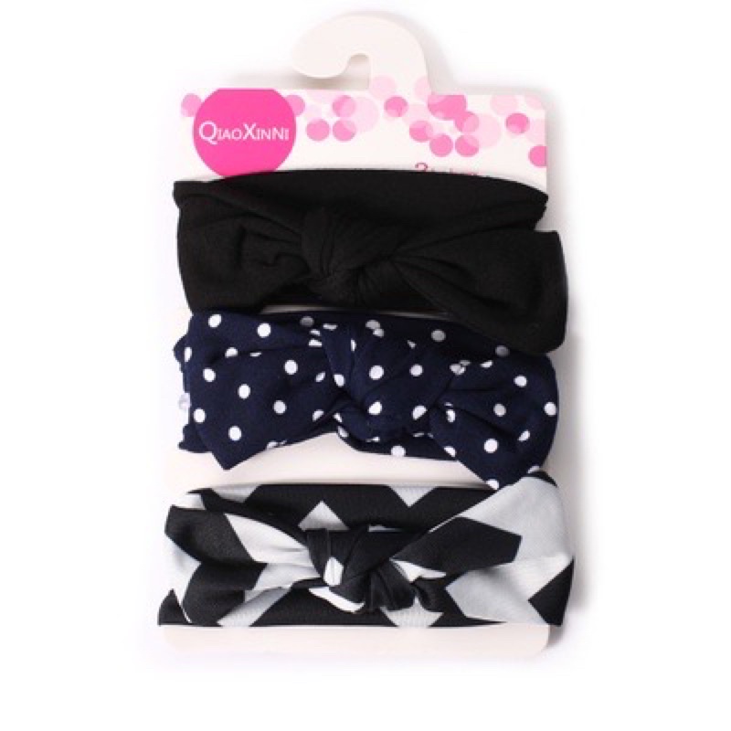 Bandana Set Bayi Isi 3 / Headband Bayi Newborn / Bando Bayi Baru Lahir