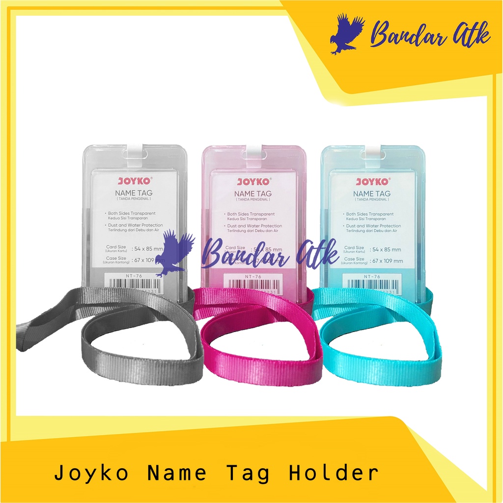 

JOYKO Name Tag Id Card Holder Gantungan Tanda Pengenal NT 75-77 [1 PCS]