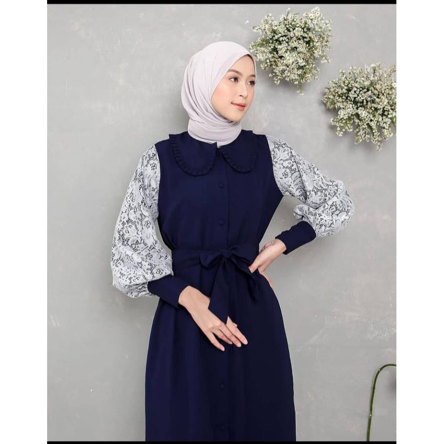 GAMIS BANDUNG [COD] [COD] andini maxi /maxi brukat /dress brukat /gamis brukat