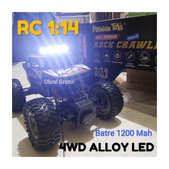 Jual Mobil RC 4WD Lampu Depan LED RC Car Offroad Bukan Mobil Drift Propo Diskon