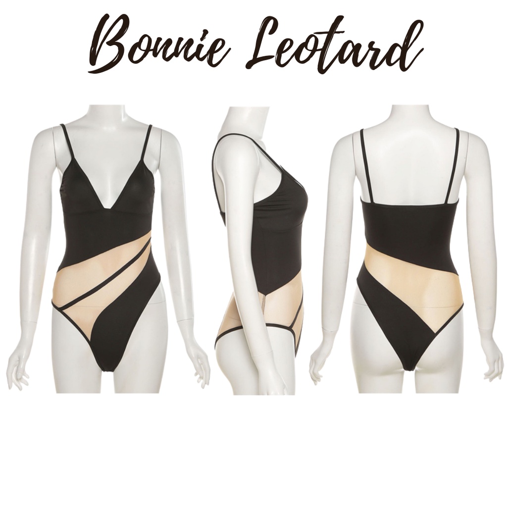 Bonnie Bodysuit - Teddy Bodysuit Leotard Sexy Sheer Mesh - Lingerie Sexy Kisser