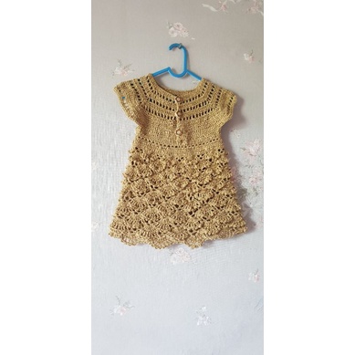 set baju rajut bayi perempuan