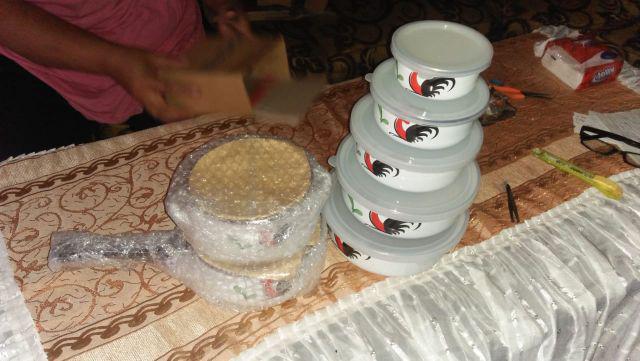 Panci Saucepan Kukuruyuk Enamel Motif Ayam Jago 16cm