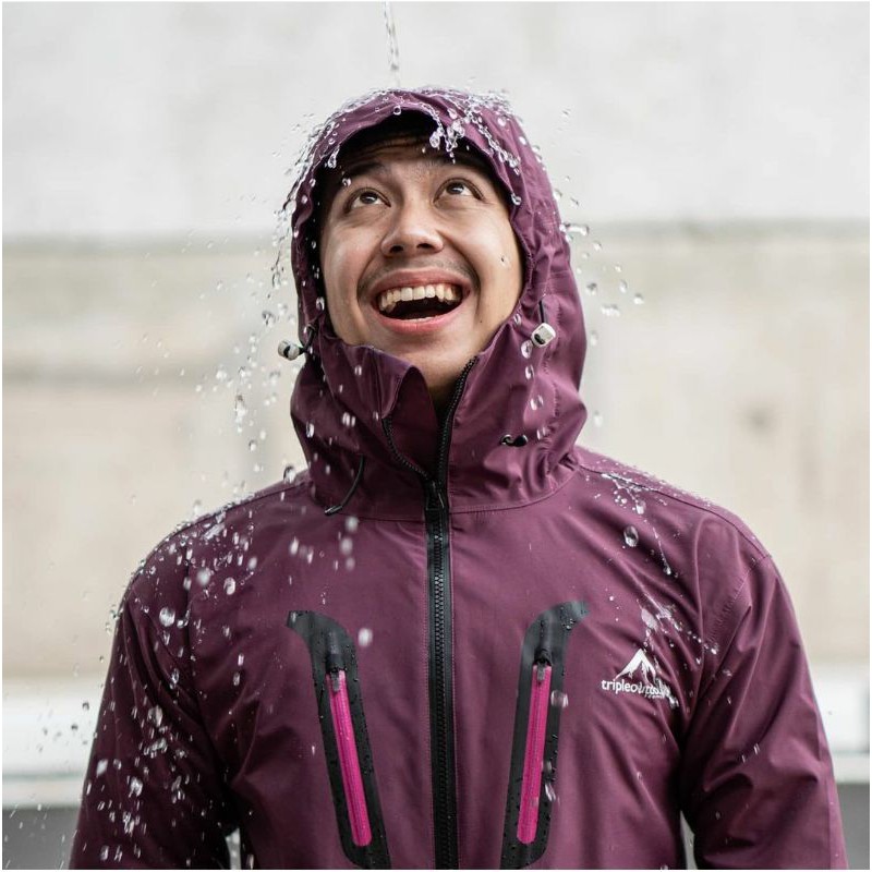 Jaket Triple GoreTex packlite active jacket - Jaket Waterproof Windproof - Jaket triple summit