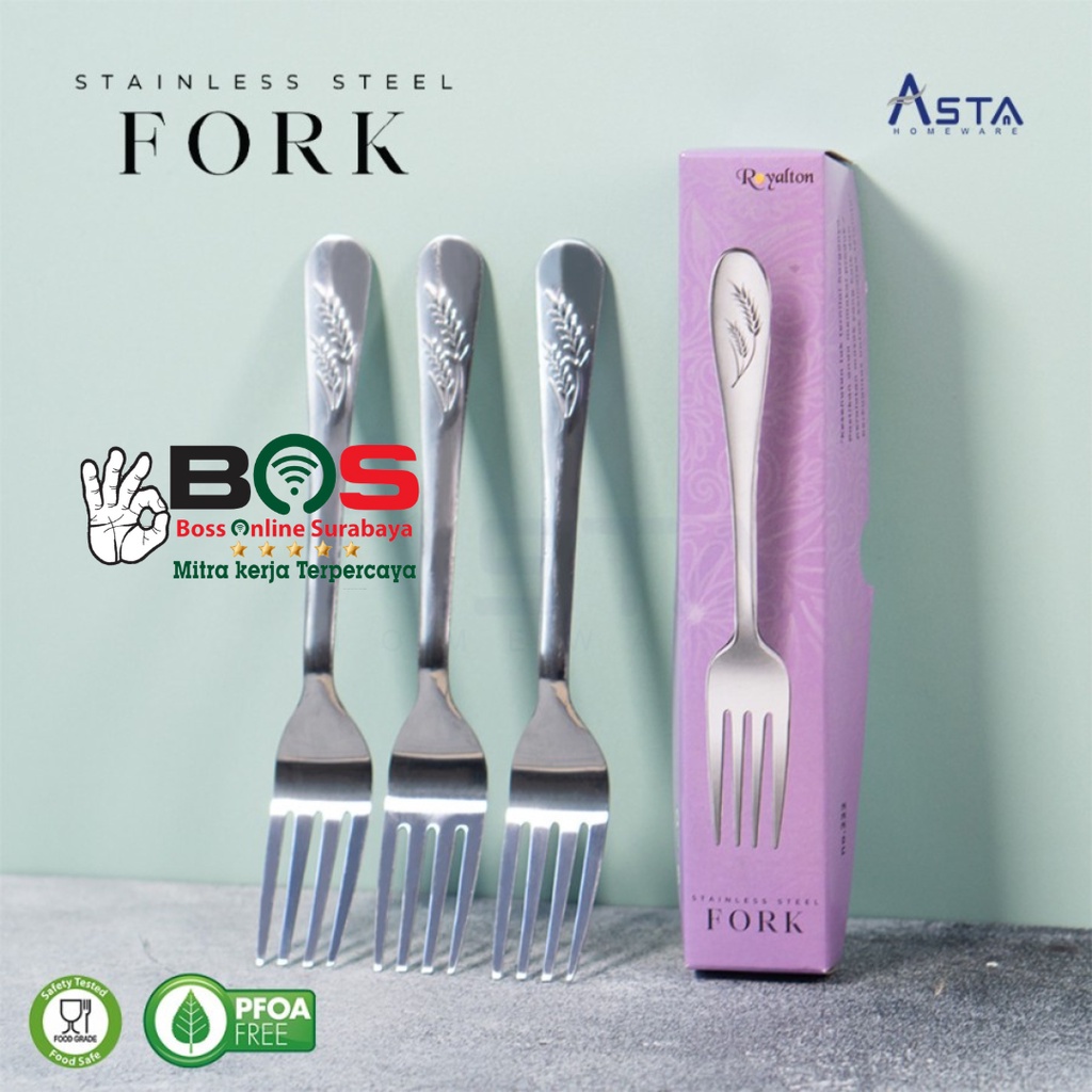 Sendok Garpu ASTA / Alat Makan Set 12 Pcs Spoon Fork Sendok Makan Garpu Makan