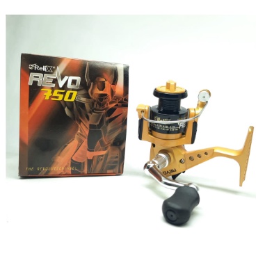 Reel Pancing SPINNING RELIX REVO 750 ORIGINAL WARNA ORANGE