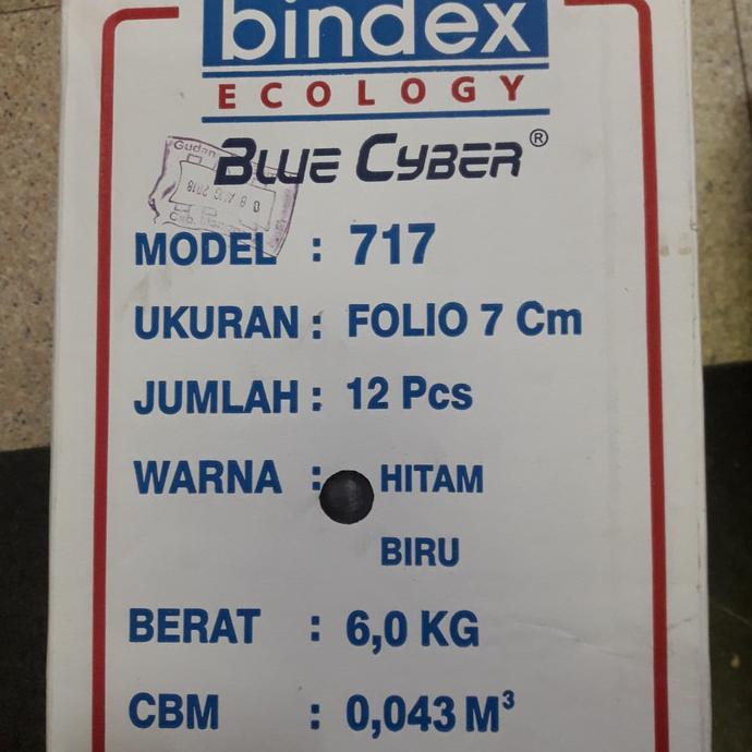 

ORDNER MERK BINDEX / harga per box Ordner