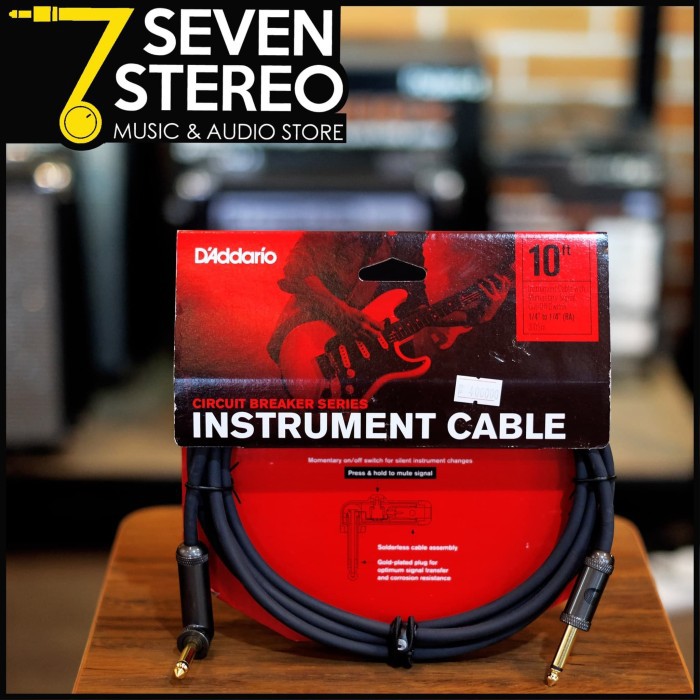 Planet Waves PW-AGRA-10 ; 10 Ft Circuit Breaker Instrument Cable