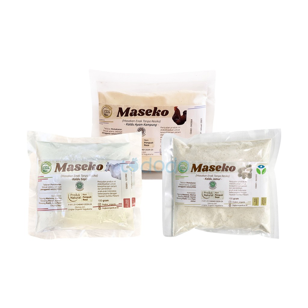 Lingkar Organik Maseko Kaldu Reffil - Penyedap Rasa 100gr