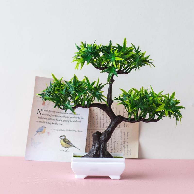 COD/ TM99 POT TANAMAN HIAS DEKORASI RUMAH BUNGA PLASTIK IMPORT P2090-HIJAU