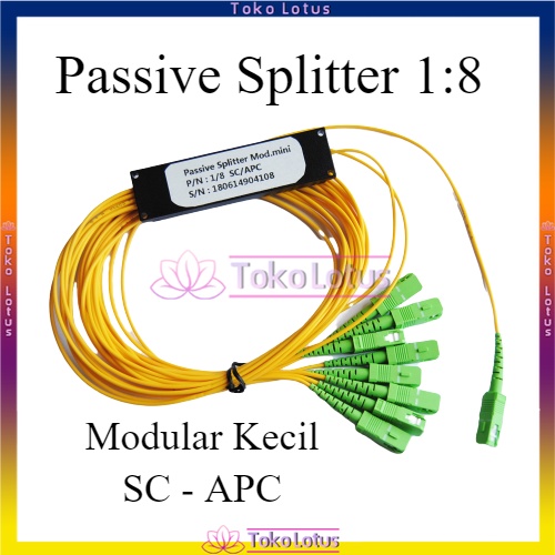 Passive splitter / pasif spliter 1:8 fiber optic SC APC [Bisa Bayar Ditempat]