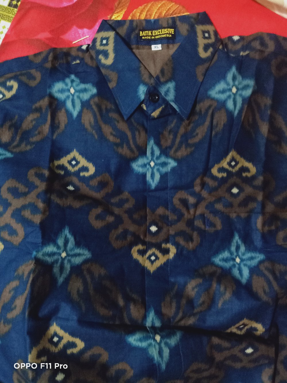 Kemeja Batik Prabu Bahan Katun Baturaden Reguler Fit A591