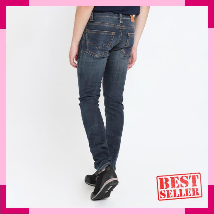Kekinian ENERGIE Jeans Pria Original - Neil Jeans Slim Fit - Biru- 29