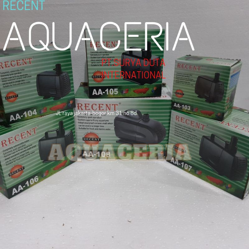 RECENT AA 104 POMPA CELUP AIR AQUARIUM KOLAM IKAN