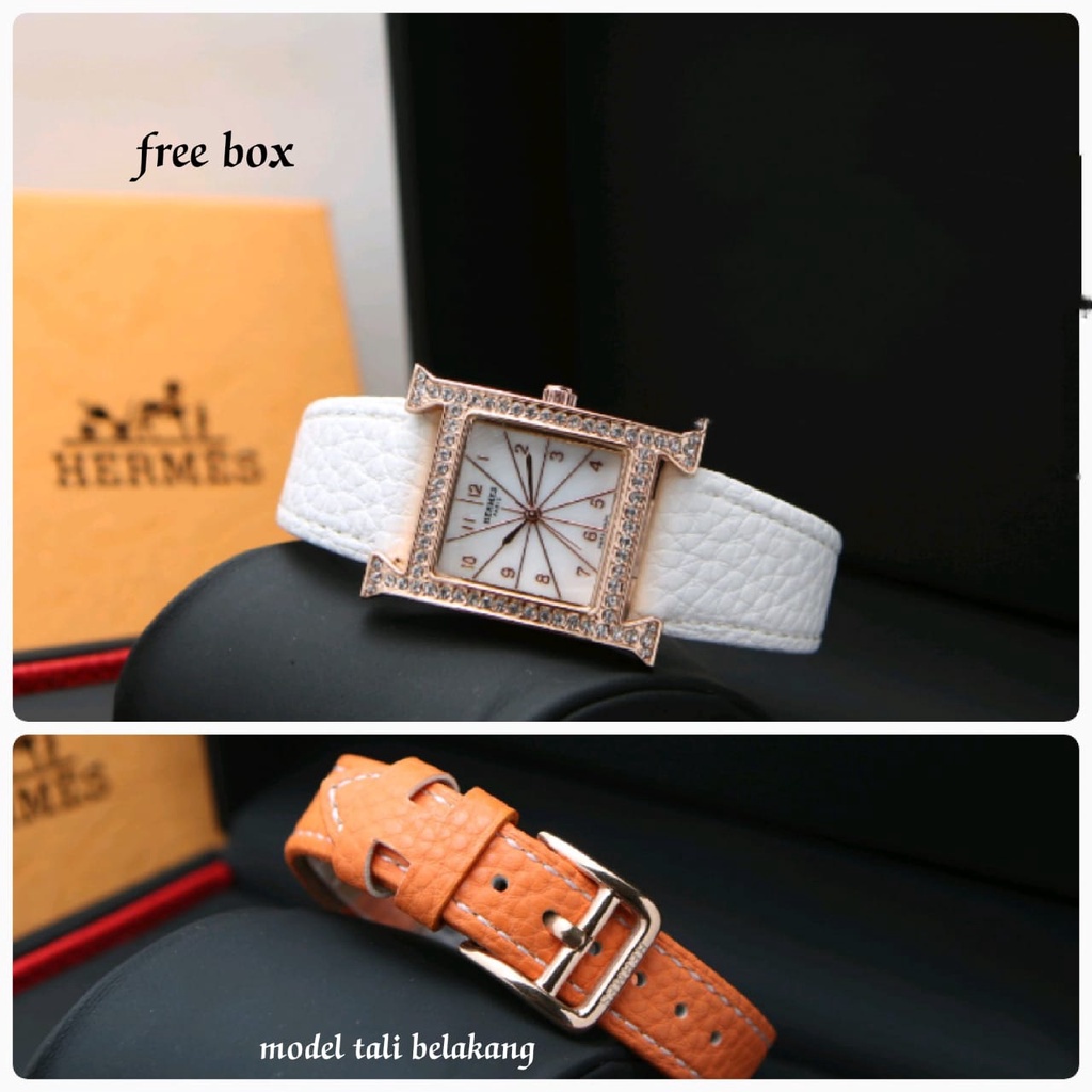 Grosiran Jam Tangan Wanita Fashion 27130LV Analog Strap Kulit Tanggal Aktif Free Box Exclusive dan Baterai Cadangan (COD)