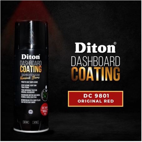 Pilok Diton Dashboard Coating 9801 Original Red / Dasbor Merah 400ml