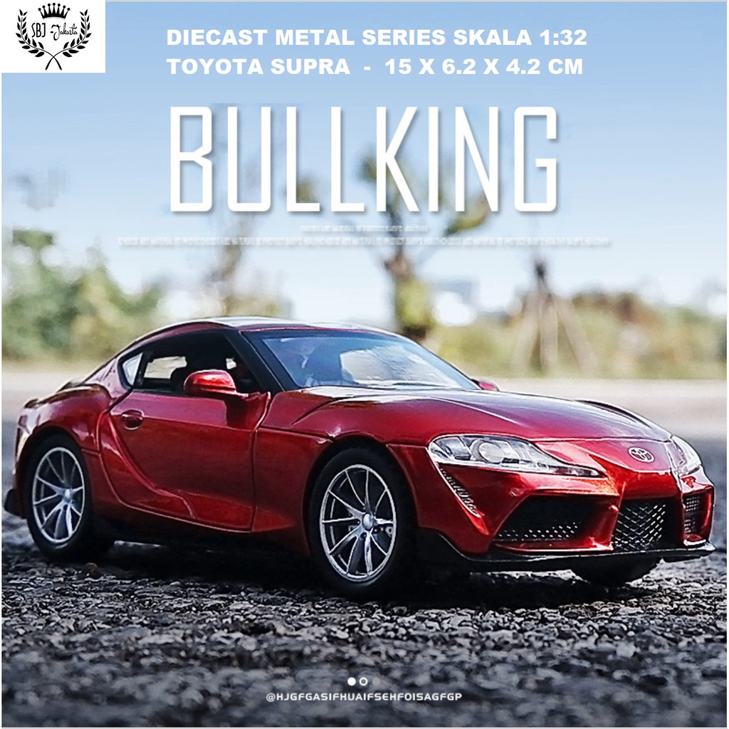 Diecast Miniatur Mobil TOYOTA SUPRA BULLKING METAL SERIES 1:32