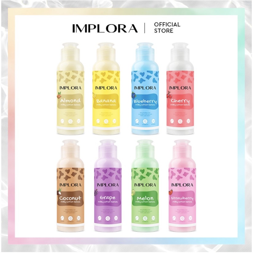 [KECIL] IMPLORA Milky Lotion Serum Body Lotion  Whitening BPOM - 60ml