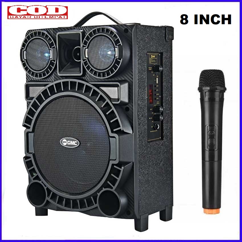 SPEAKER PORTABLE MEETING BLUETOOTH GMC 897S + BONUS MIC WIRELESS