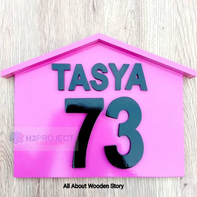 Custom alamat rumah, alamat rumah kayu, alamat rumah ukir, kostum nomer rumah, kostum Alamat rumah
