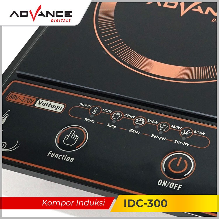 Advance Kompor Listrik Induksi IDC 300 Induction Cooker IDC300 Kompor Listrik