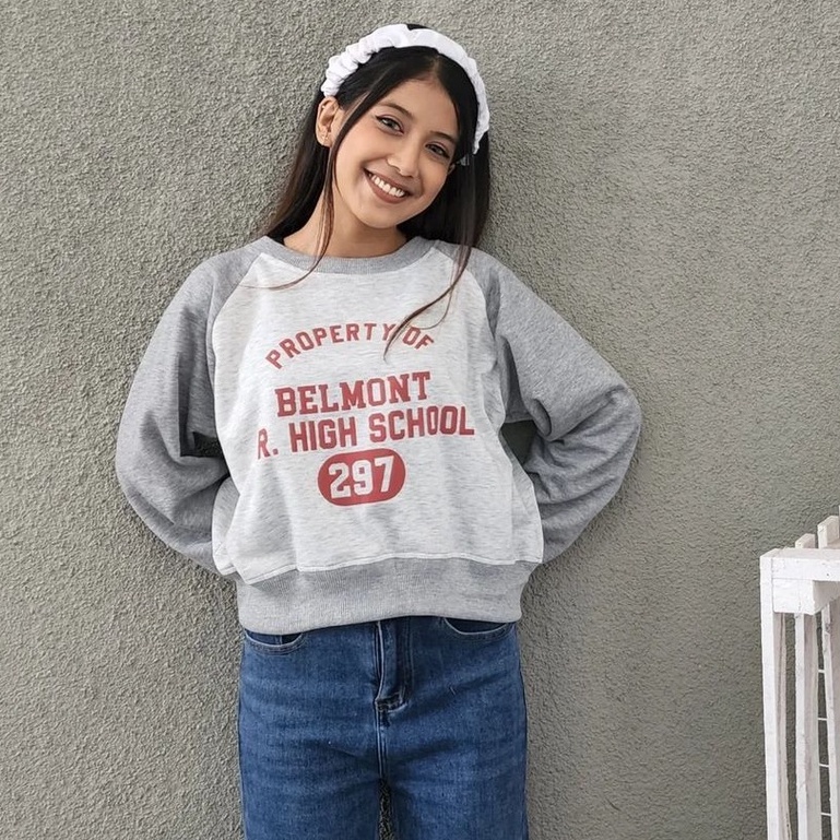 MVP - Belmont Crop Sweater - Sweater Crop Wanita Kekinian