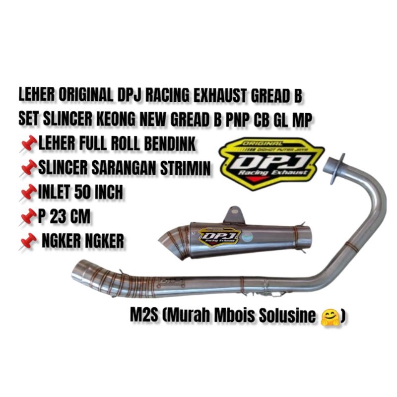 knalpot DPJ ORIGINAL sett slincer keong titan new