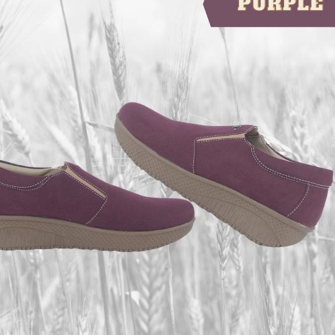DISKON  9.9 sepatu kasual wanita slip on Wedges Kantoran - Sepatu Wanita Footwear AQILA Ori [KODE 05