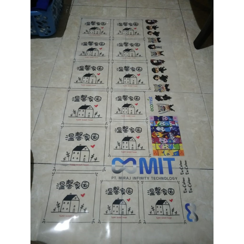 Jasa Cetak SABLON DTF meteran murah / Sablon Tepung TERMURAH