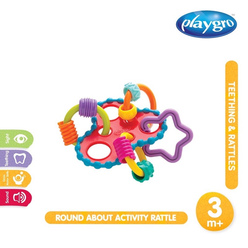 Playgro Round About Activity Rattle - Gigitan Bayi