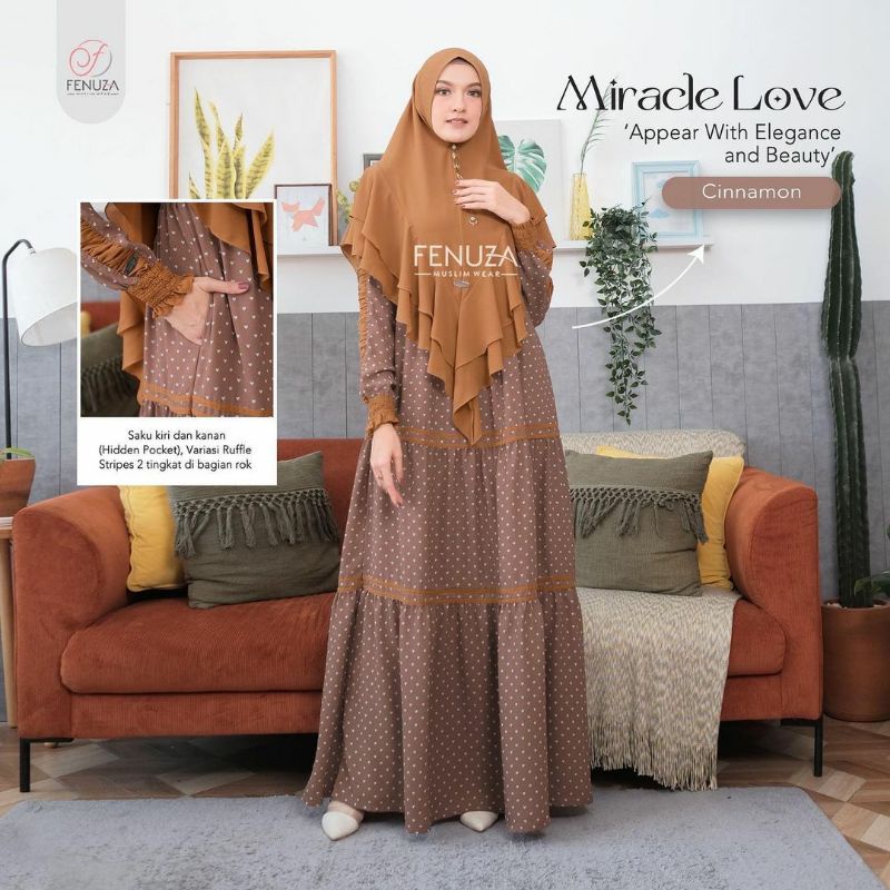 Gamis Miracle Love by Fenuza | Gamis Miracle Love Fenuza | Gamis Miracle Love | Gamis Fenuza | Gamis