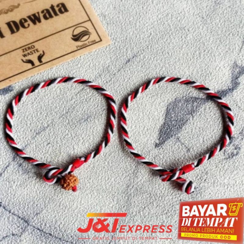 Gelang Tridatu Kancing Knot & Kancing Genitri Khas Bali