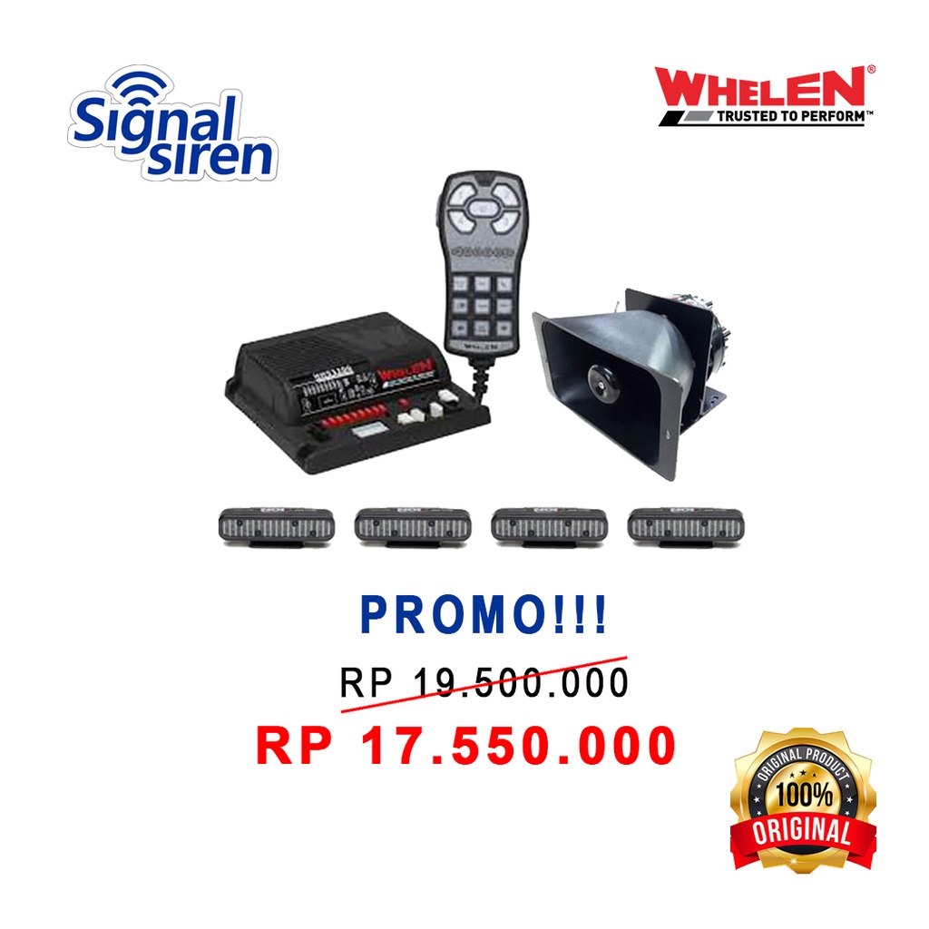 PAKET INSTALASI WHELEN HHS3200 + WHELEN SA340TS + WHELEN ION