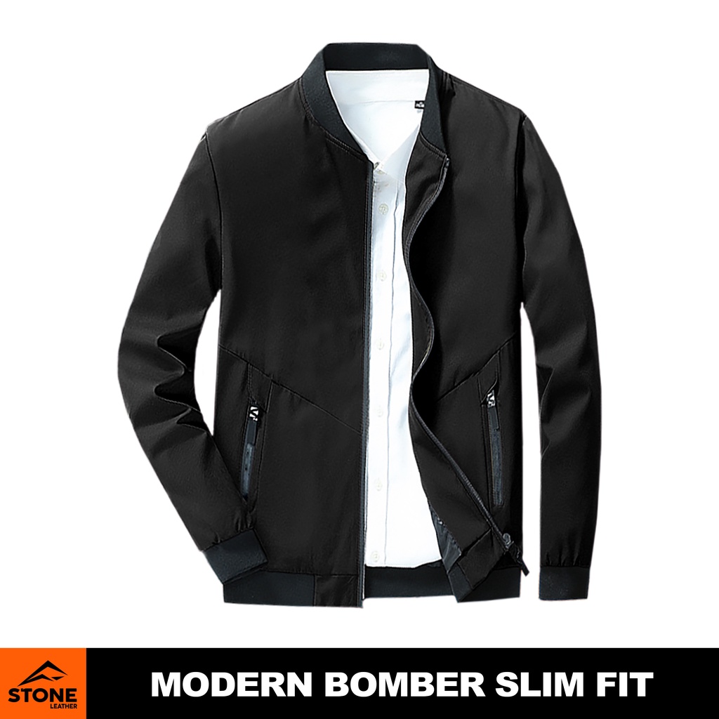 Jaket Pria Bomber Modern Slim Fit