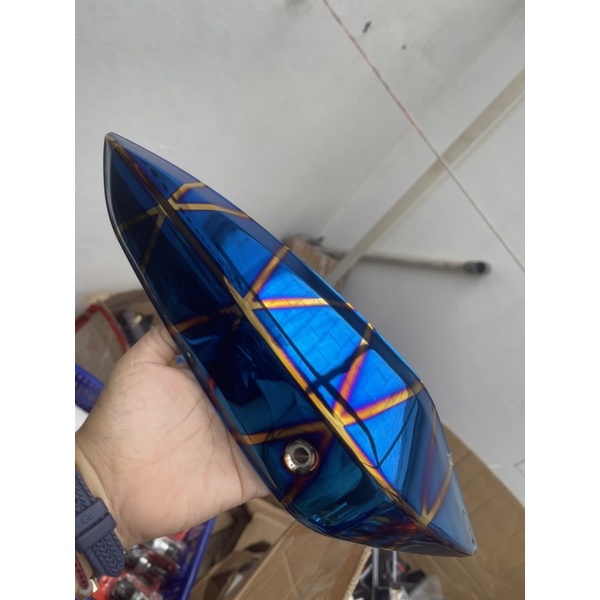 cover Knalpot List Knalpot Yamaha Aerox Blue X Asli Bakaran