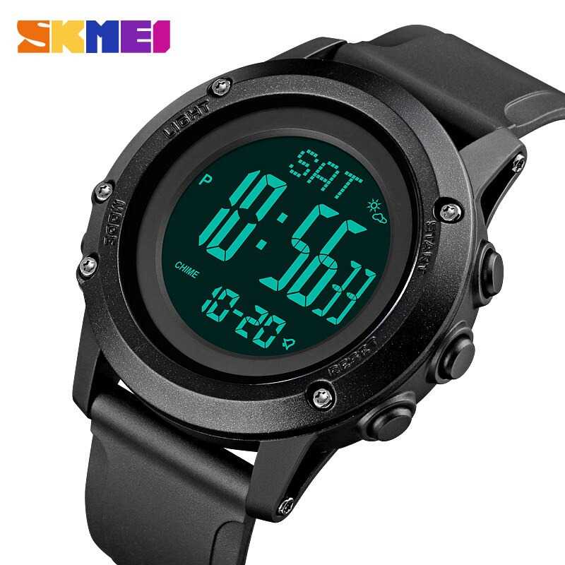 SKMEI Jam Tangan Digital Pria Pedometer Compass - 1793