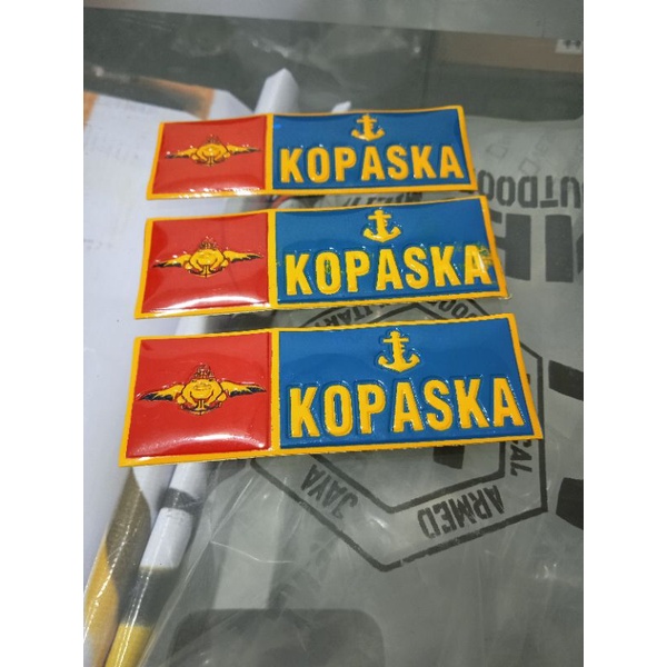 Sticker Tempelan Plat Motor Kopaska