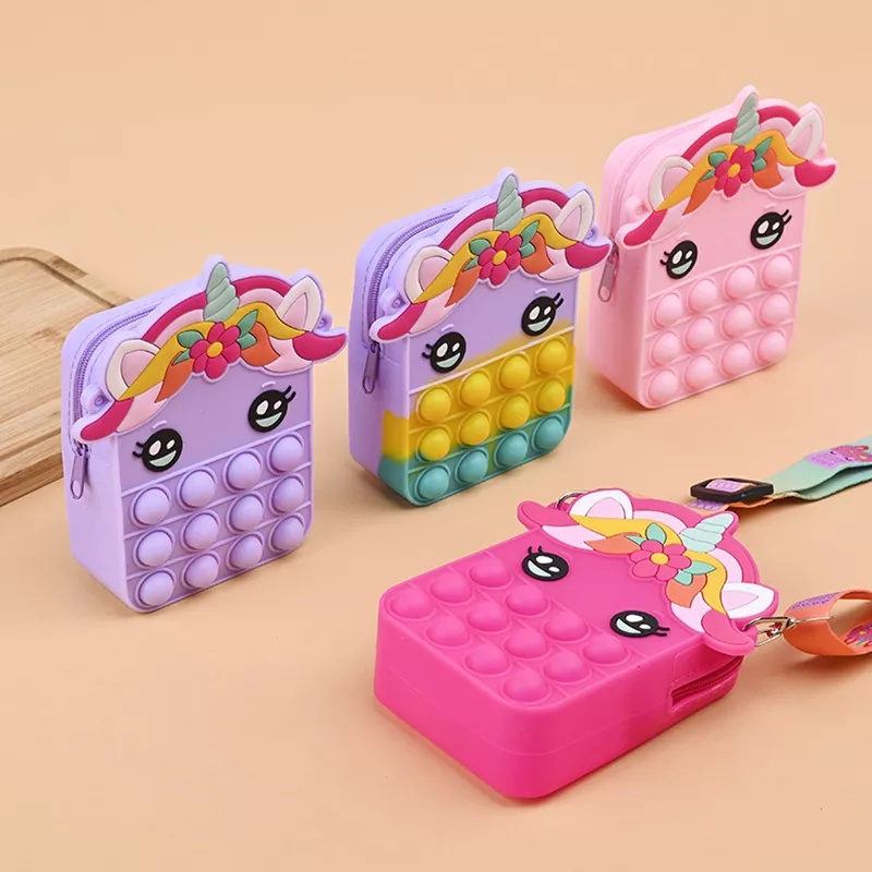 TAS POP IT ANAK MELODY / TAS POP IT ANAK SELEMPANG UNICORN / TAS POP IT ANAK TERMURAH - P024