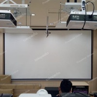Kain Layar Tirai Proyektor Anti Light Ambient Screen Curtain 100 Inch - Layar Gantung Portabel Tiray