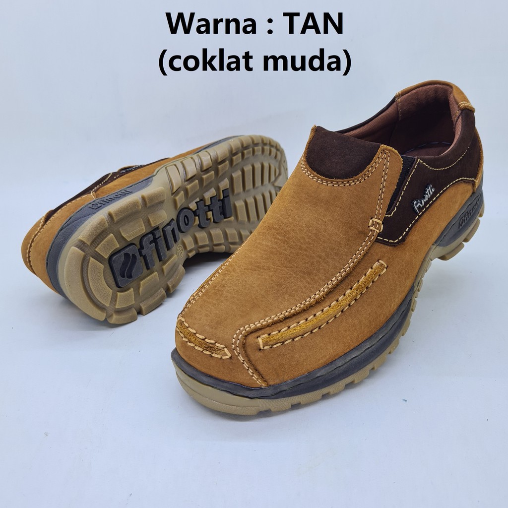 Sepatu kulit asli FN17-05 Finotti