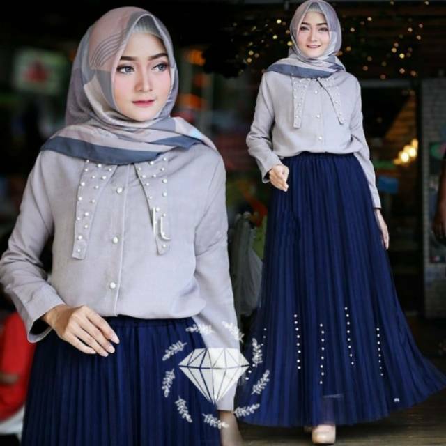 SET ROK VIANA TUTU, BALOTELI, GAMIS HIJAB MUSLIM, DRESS