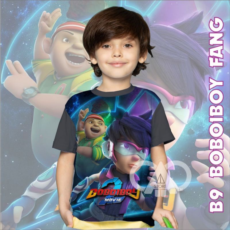 KAOS ANAK BOBOIBOY FANG (B9) KAOS ANAK LAKI-LAKI KAOS ANAK PEREMPUAN BAJU T-SHIRT TERBARU TERMURAH