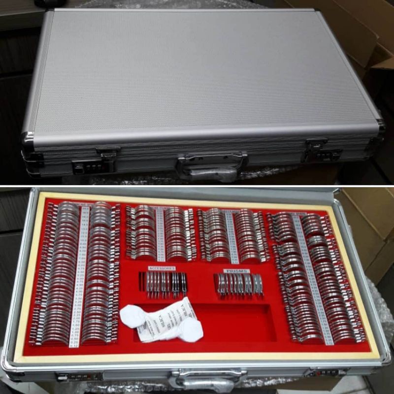 trial lens set alat periksa mata fullset trial frame trial lens test boxs fullset