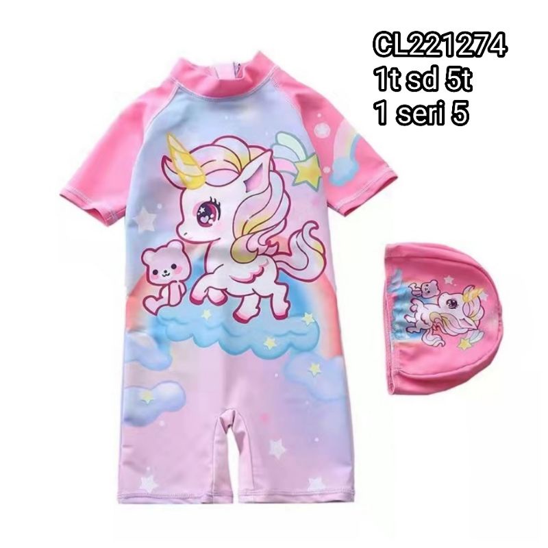 baju renang swim suit anak perempuan bayi cewek baby girl perempuan 12m 18 24 36 4 y