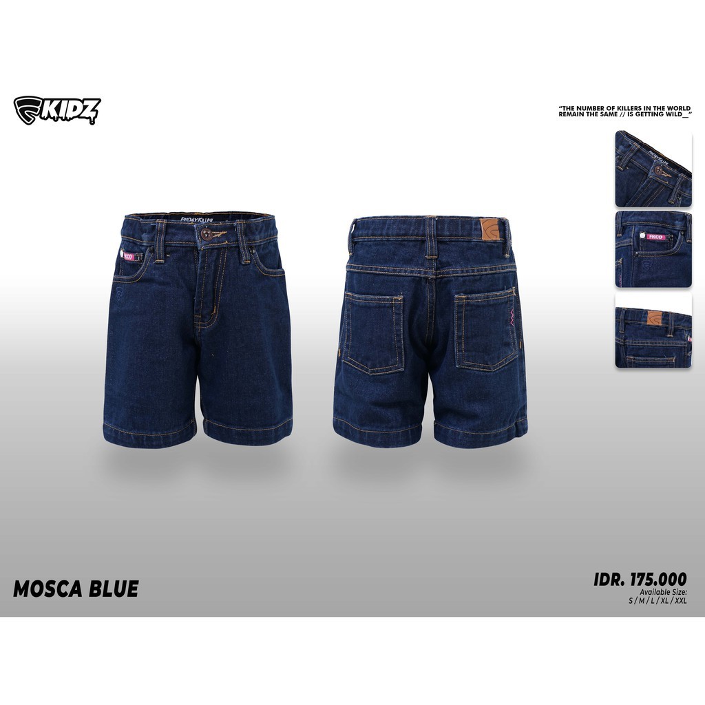 CELANA PENDEK ANAK ANAK FRIDAY KILLER | MOSCA BLUE KIDS